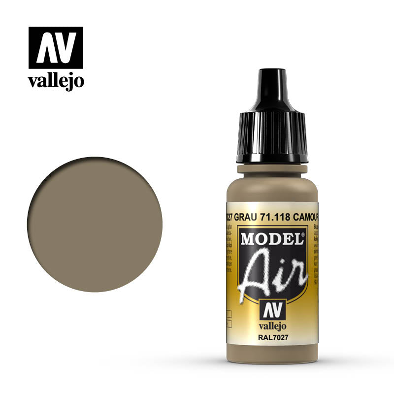 71.118 Vallejo Model Air Camouflage Grey | Grognard Games