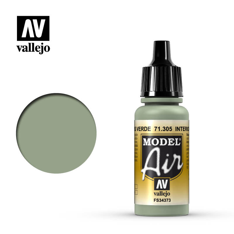 71.305 Vallejo Model Air Interior Grey Green | Grognard Games