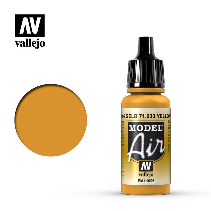 71.033 Vallejo Model Air Yellow Ochre | Grognard Games