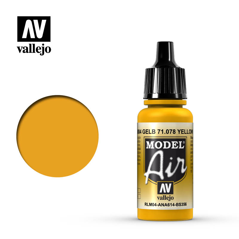 71.078 Vallejo Model Air Yellow RLM04 | Grognard Games