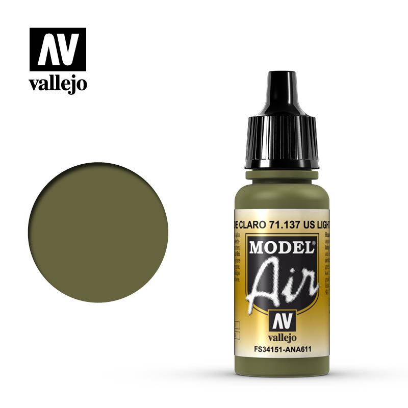 71.137 Vallejo Model Air US Light Green | Grognard Games