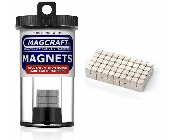 Magcraft Rare Earth disc magnets 1/8" Earth Cube Magnets (100) | Grognard Games