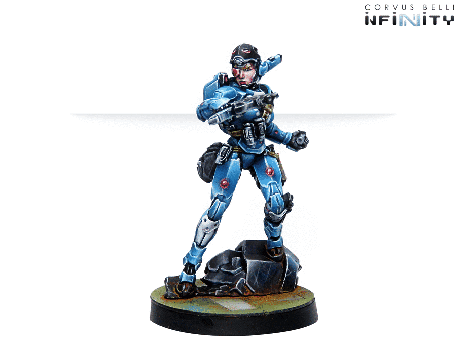 Patsy Garnett, Orc Troops Varuna Div. NCO (Submachine Gun). | Grognard Games