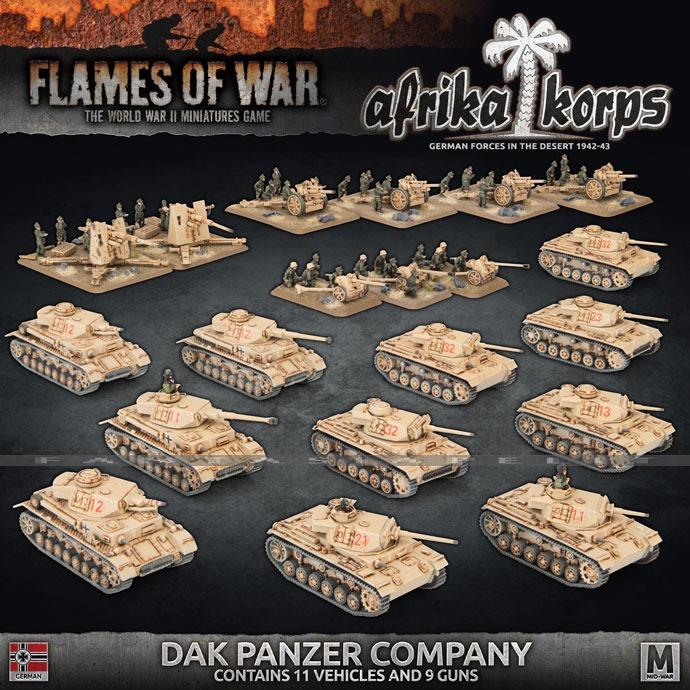 Flames of War German DAK Panzer Company | Grognard Games