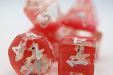 Foam Brain Games PINK UNICORN RPG DICE SET | Grognard Games