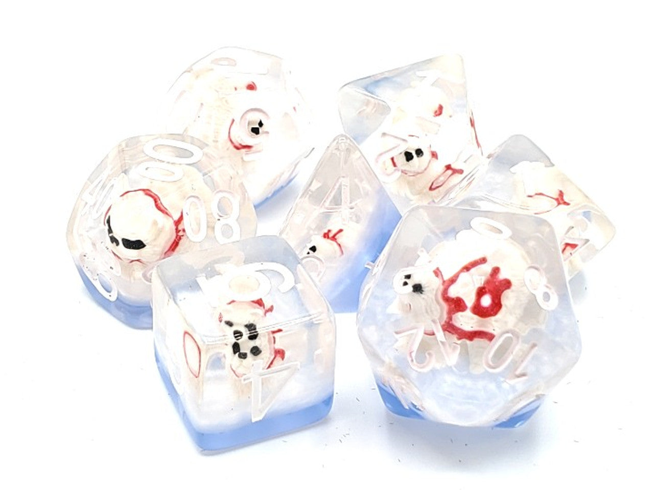 Old School 7 Piece DnD RPG Dice Set: Animal Kingdom - Polar Bear Dive | Grognard Games