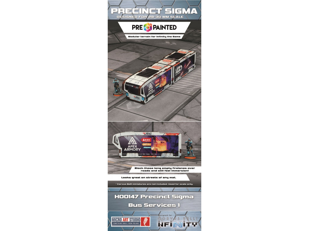 H00147 Precinct Sigma Bus Services 1 (1) PREPAINTED | Grognard Games