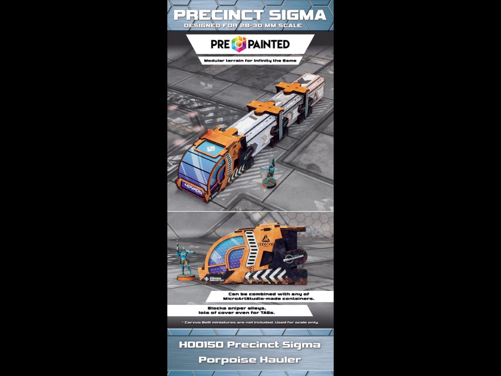 H00150 Precinct Sigma Porpoise Hauler (1) PREPAINTED | Grognard Games