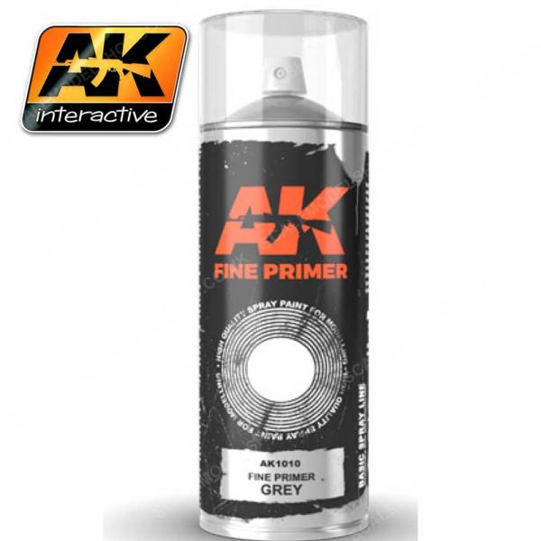 AK interactive Fine Primer Grey 200ml | Grognard Games