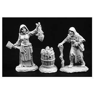 Bones 44033 Townsfolk Fishwife & Crone | Grognard Games