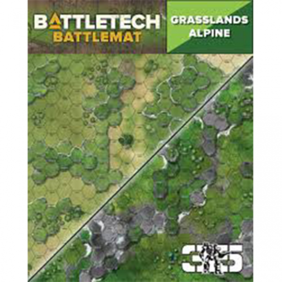 Battletech CAT35800C Battlemat Grassland Alpine | Grognard Games