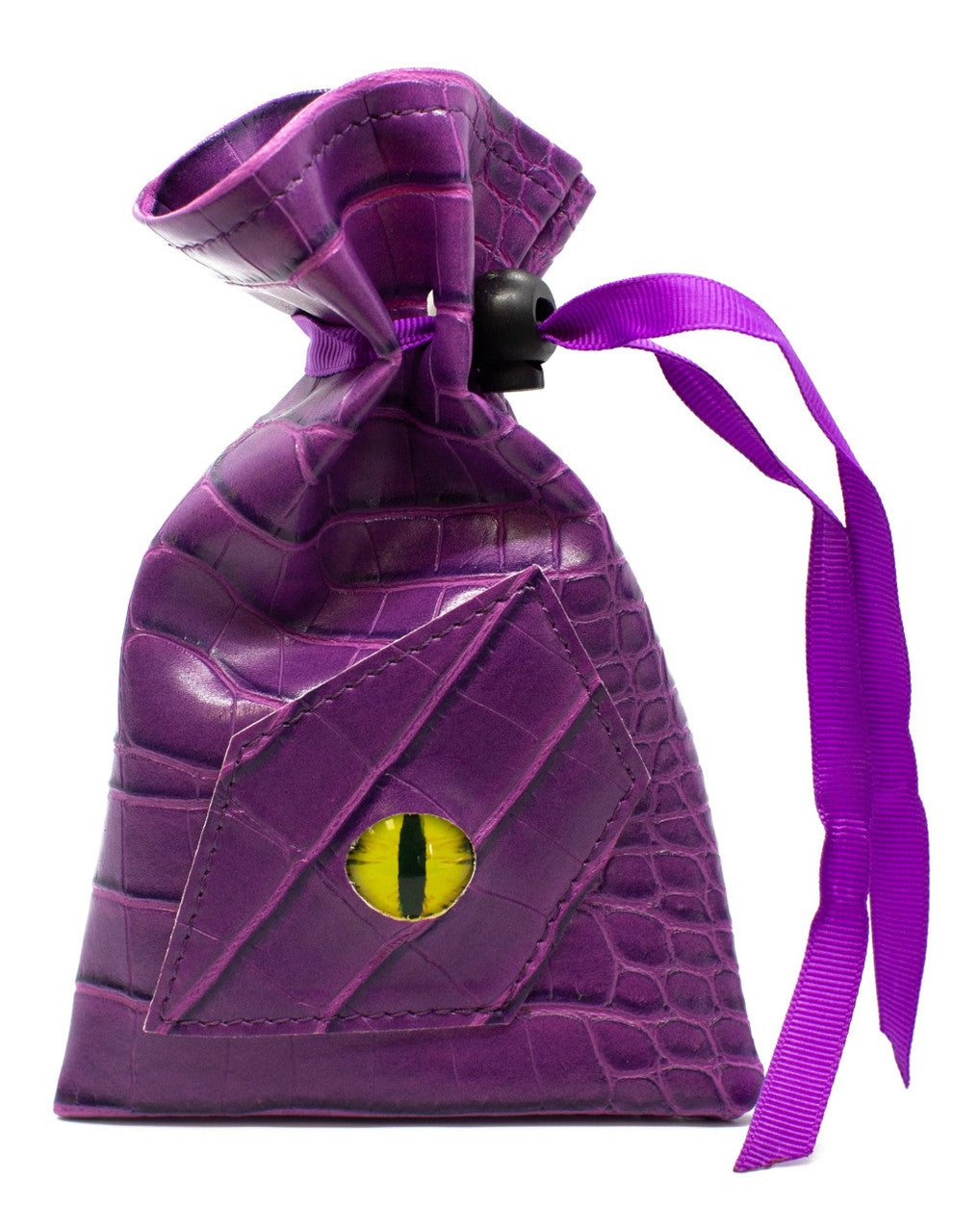 Old School Dice and Accessories Dragon Eye Dice Bag - Purple Dragon | Grognard Games