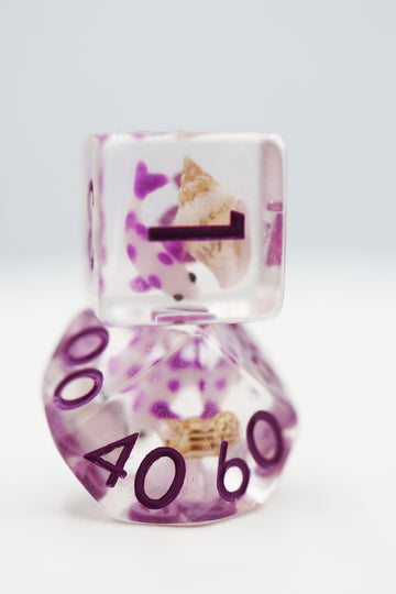 Foam Brain Games PURPLE KOI FISH RPG DICE SET | Grognard Games