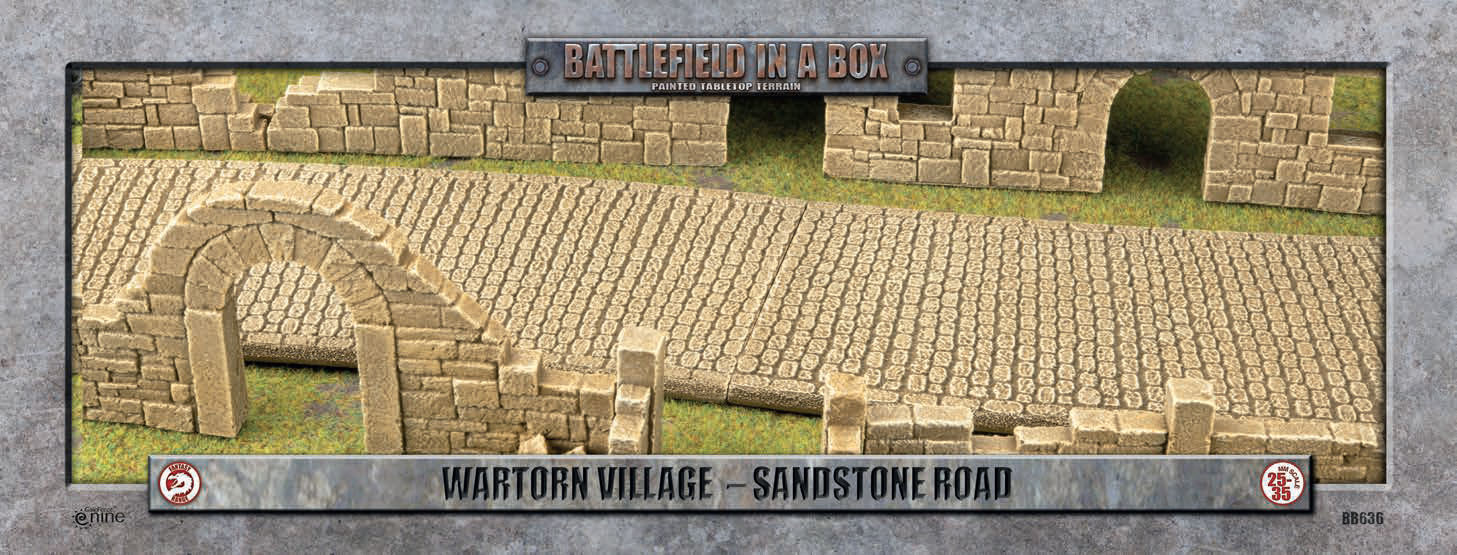 BB636 Wartorn Village Sandstone Road | Grognard Games
