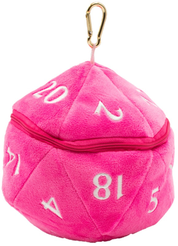 Ultra Pro D20 Plush Dice Bag Pink | Grognard Games