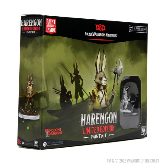 Dungeons & Dragons Nolzur’s Marvelous Miniatures: Paint Night Kit : Harengon | Grognard Games