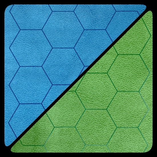 CHX96665 2-color Vinyl Hex game mat | Grognard Games