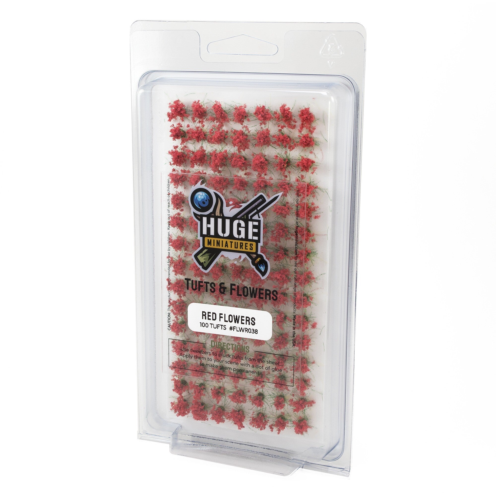 Huge Miniatures Red Flowers | Grognard Games