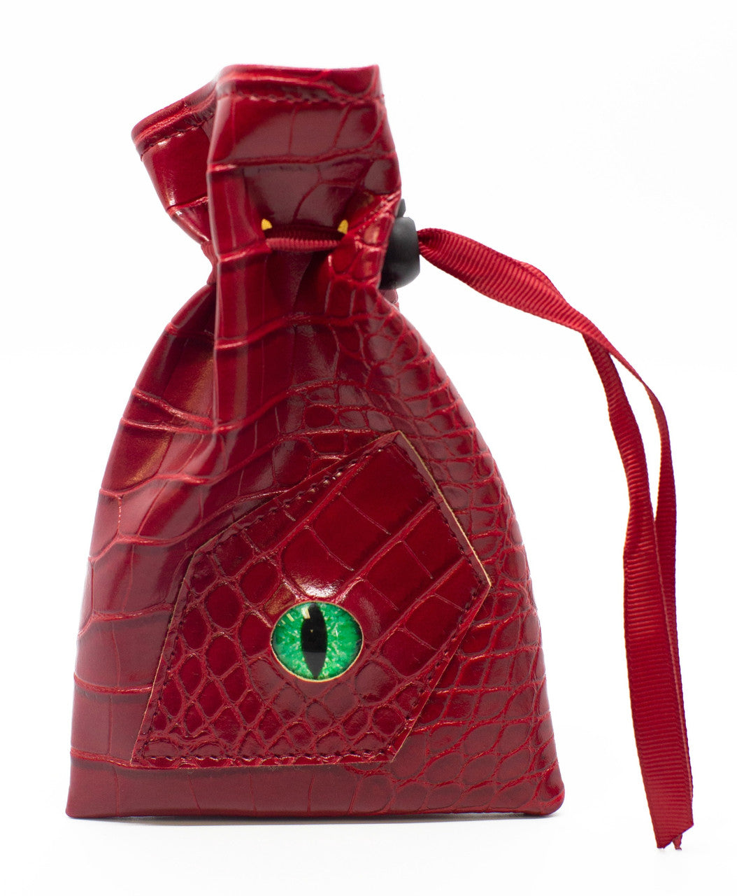 Old School Dice and Accessories Dragon Eye Dice Bag - Red Dragon | Grognard Games