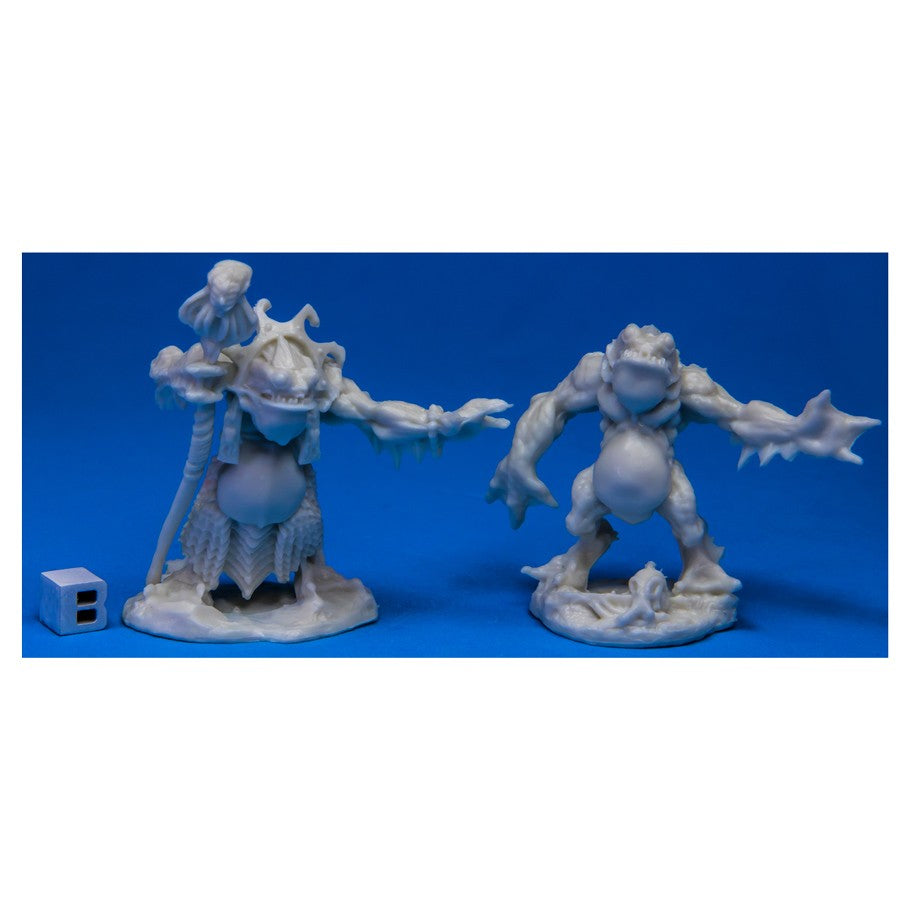 Bones 77520 Deep One Priest & Servitor (2) | Grognard Games