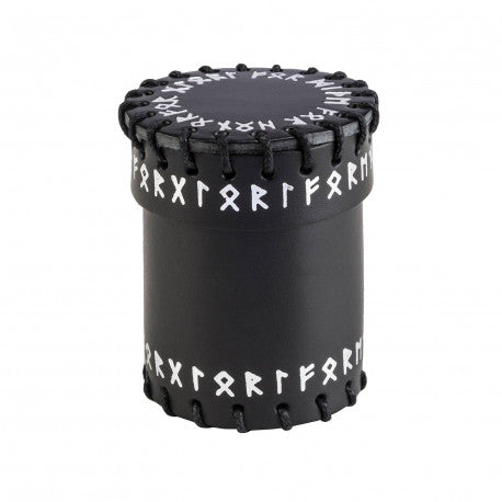 Runic Black Leather Dice Cup | Grognard Games