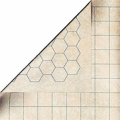 CHX96257F Reversable Megamat 1 1/2" Squares and Hexes 23 1/2" x 26" | Grognard Games