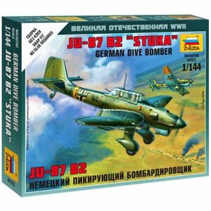 Zvezda 1/144 Junkers JU-87 B2 "Stuka" German Dive Bomber | Grognard Games