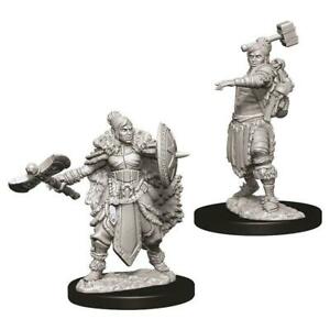 WizKids 737033 NMM Female Half-Orc Barbarian | Grognard Games