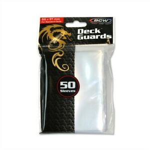 BCW Card Sleeves Clear 50 ct | Grognard Games