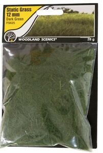 Woodland Scenics Static Grass 12mm Dark Green | Grognard Games