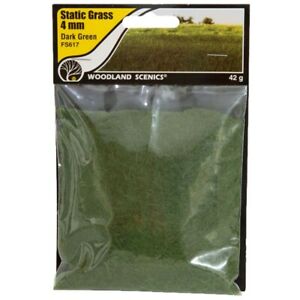Woodland Scenics Static Grass 4mm Dark Green | Grognard Games