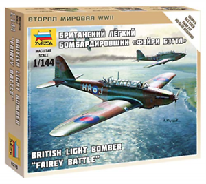 Zvezda 1/144 "Fairey Battle" British Light Bomber | Grognard Games