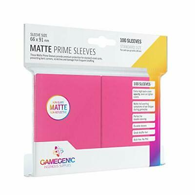 Gamegenic GG1036 Matte Prime Sleeves Pink | Grognard Games