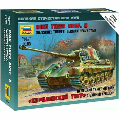 Zvezda 1/100 King Tiger Ausf. B (Henschel Turret) German Heavy Tank | Grognard Games