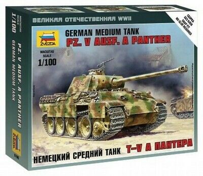 Zvezda 1/100 Pz.Kpfw. VI "Panther" German Medium Tank | Grognard Games