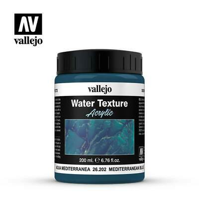 26.202 Acrylic Water Texture 200 ml Mediterranean Blue | Grognard Games