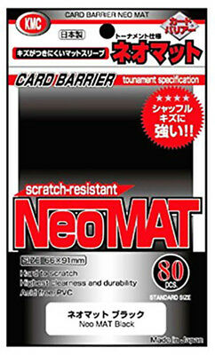 KMC 80ct Neo Mat Black | Grognard Games