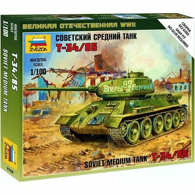 Zvezda 1/100 T-34/85 Soviet Medium Tank | Grognard Games