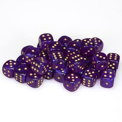 CHX27987 Borealis Royal Purple/gold 36 D6 set | Grognard Games