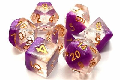 Old School Dice and Accessories Luminous Dice - Snow Cone | Grognard Games