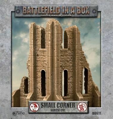 BB611 Battlefield In A Box Small Corner (Sandstone) | Grognard Games