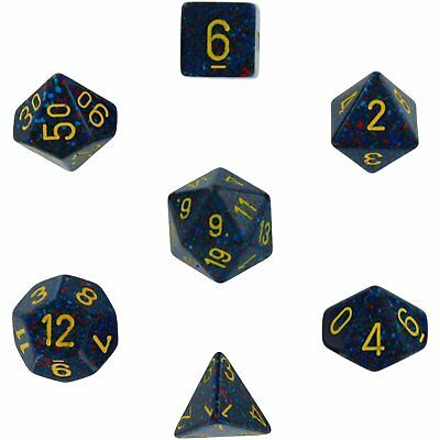 CHX25366 Speckled Twilight 7 die set | Grognard Games