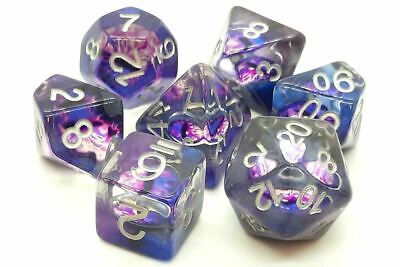 Old School Dice and Accessories Infused Dice - Dragon Eye /Purple | Grognard Games
