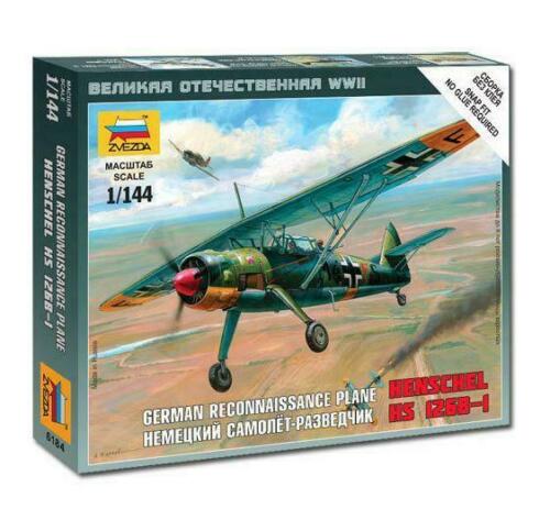 Zvezda 1/144 Henschel HS 126B-1 German Reconnaissance Plane | Grognard Games