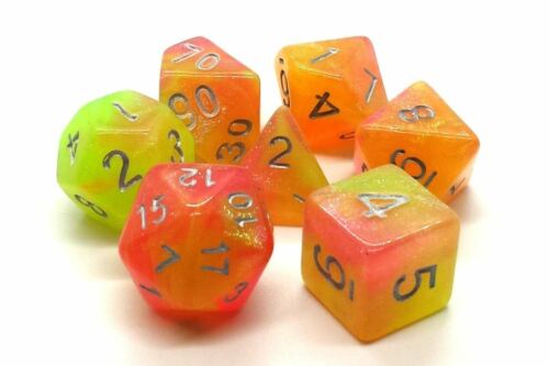 Old School Dice and Accessories Galaxy Dice - Sunburst | Grognard Games