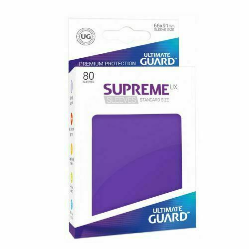 Ultimate Guard Supreme Matte Sleeves 80ct Purple | Grognard Games