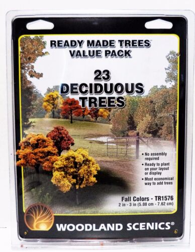 Woodland Scenics Ready Made Trees Deciduous (23) Fall Colors | Grognard Games