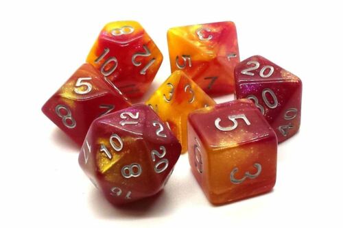 Old School Dice and Accessories Galaxy Dice - Fire in the Sky | Grognard Games