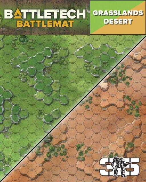 Battletech: 35800A Battlemat - Desert/Grasslands A | Grognard Games