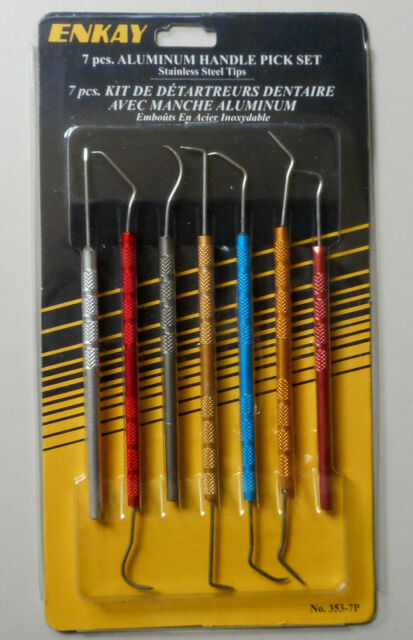 ENKAY 7PCS. ALUMINUM HANDLE PICK SET - 3537 | Grognard Games